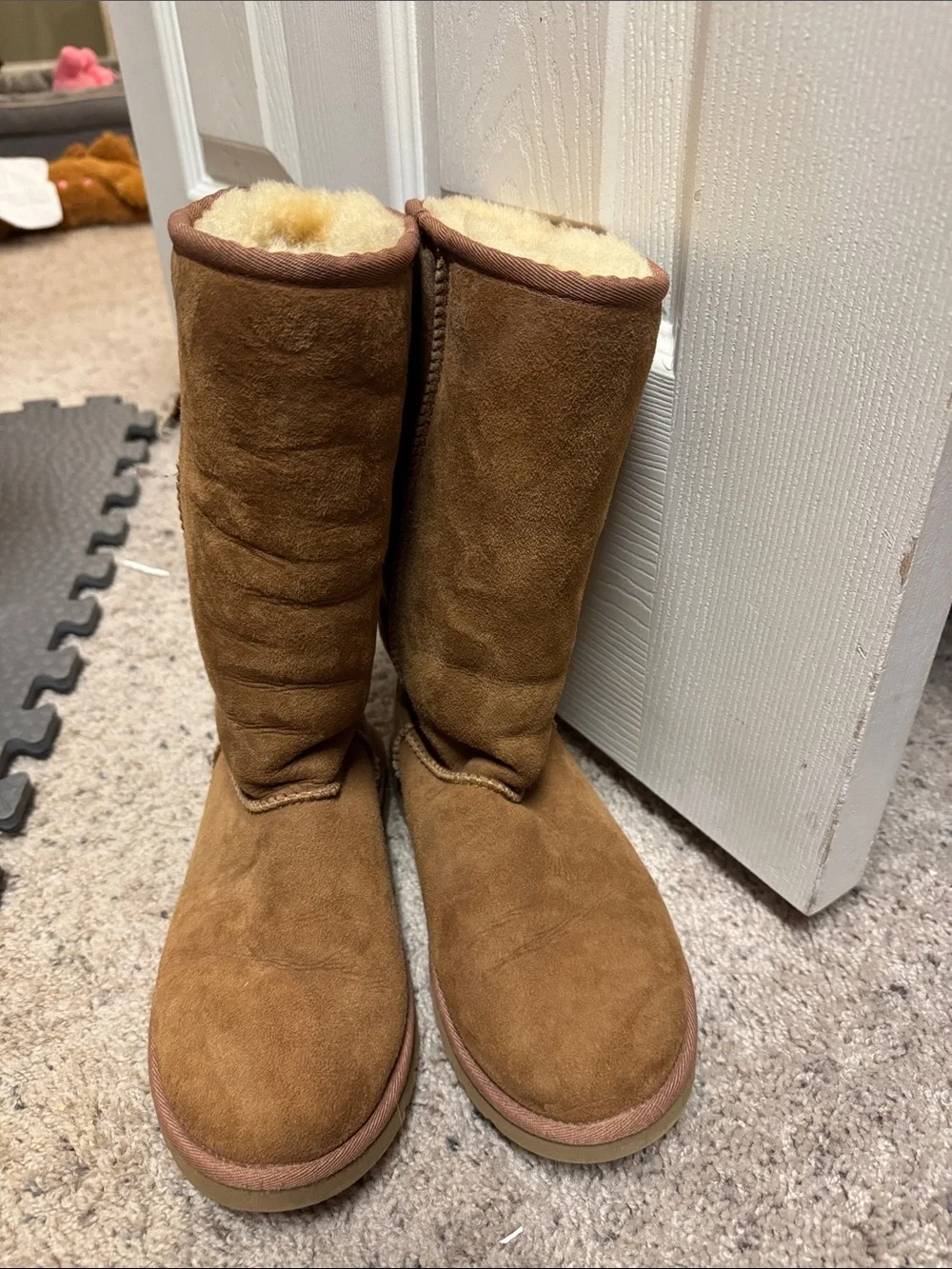 UGG Kids Chestnut Suede Mid-Calf Boots